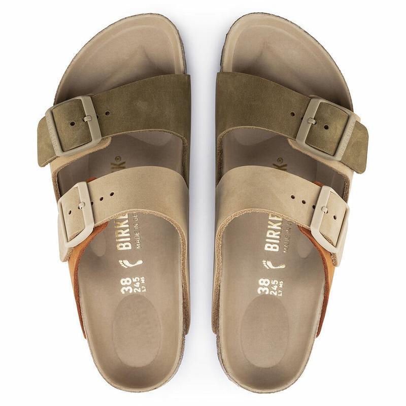 Arizona Birkenstock Split Hex Nubuck Damske Hnedožltý | SK 7YXF